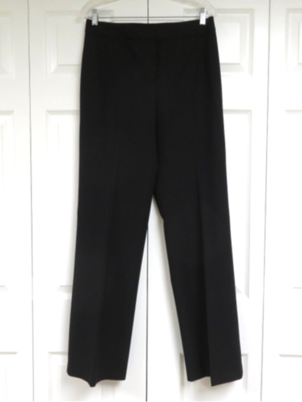 Lafayette 148 Lightweight Wool Trouser Black Solid Size 8